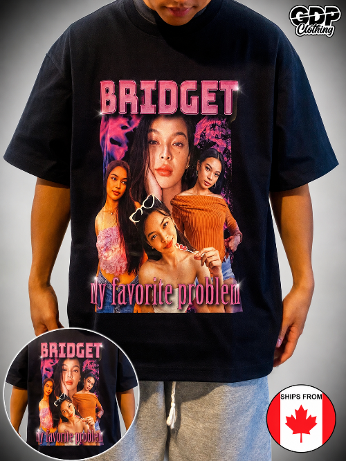 Custom bootleg photo shirt black