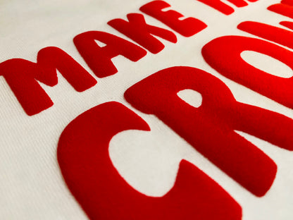 Make Heaven Crowded Puff Print Unisex White T-shirt