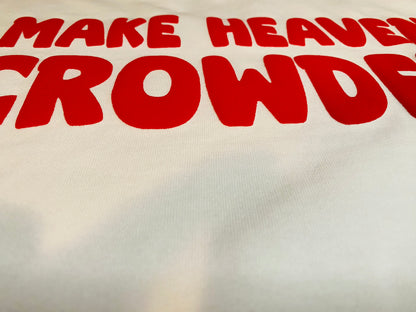Make Heaven Crowded Puff Print Unisex White T-shirt